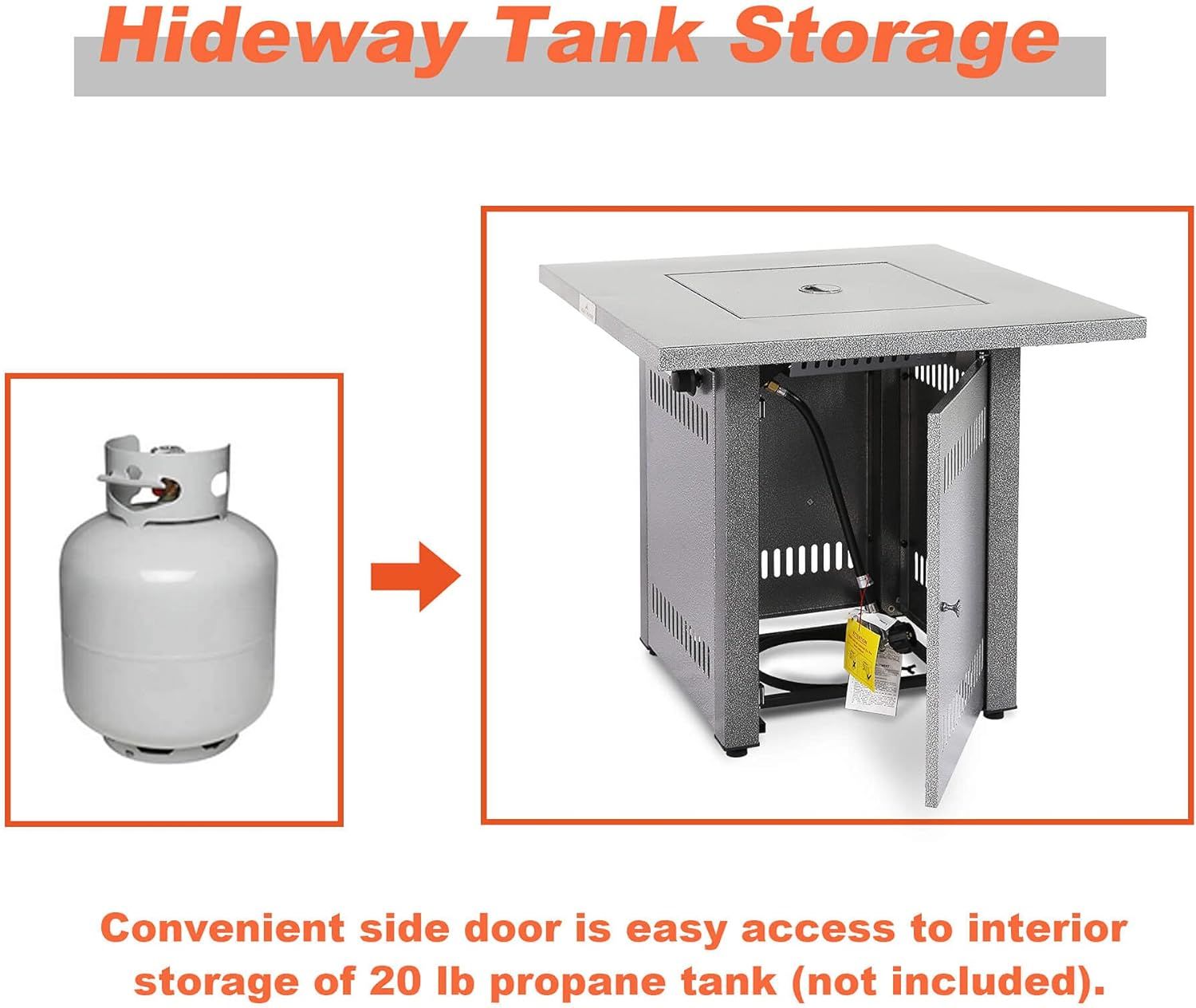 LEGACY HEATING Propane Fire Pit Table Doba